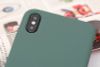 Ốp lưng iPhone XS Max nhựa dẻo LIQUID SILICONE B JM Xanh cây thông