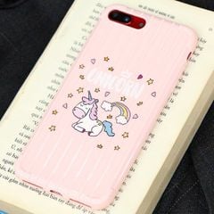  Ốp lưng iPhone 7/8+ Nhựa dẻo UV printing Luggage TPU MEEKER CN82509 Kỳ lân 