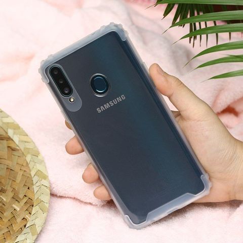 Ốp lưng Galaxy A20s Nhựa dẻo Kick TPU JM Nude