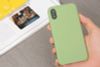 Ốp lưng iPhone X/Xs Nhựa dẻo Liquid silicone B JM Spearmint
