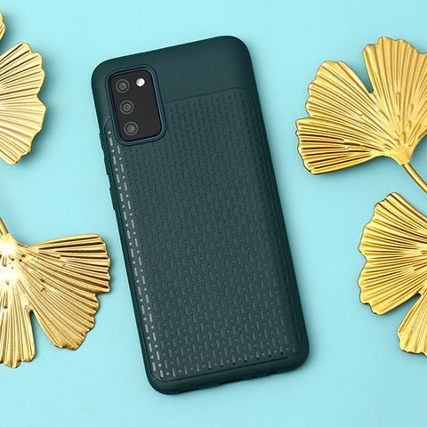 Ốp lưng Galaxy A02S nhựa dẻo Mesh OSMIA Xanh Bóng Đêm