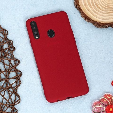 Ốp lưng Galaxy A20s Nhựa dẻo Sandy MEEKER Xám