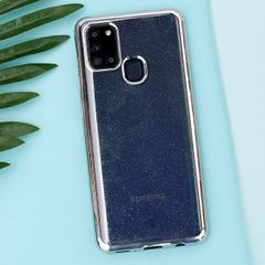  Ốp lưng Galaxy A21s Nhựa dẻo Skycloud II JM Bạc 