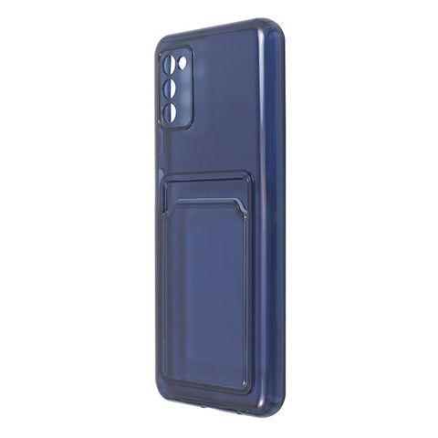 Ốp lưng Galaxy A03s Nhựa dẻo SOFT POCKET JM Xanh Trong