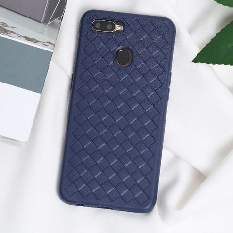 Ốp lưng Oppo A5s/A12 nhựa dẻo Woven OSMIA Navy