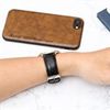 Dây da đồng hồ size 20mm Đen L023-01