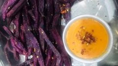  Cách làm khoai lang tím chiên giòn chấm sốt phô mai béo ngậy thơm ngon 