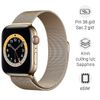 Apple Watch S6 LTE 40mm viền thép dây cao su xanh dương