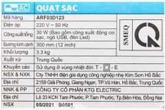  Quạt sạc AC ARF03D123 30W 