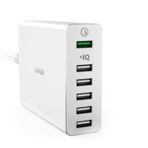 Sạc Anker 6 Cổng, 60w, Quick Charge 2.0 - Powerport+ 6