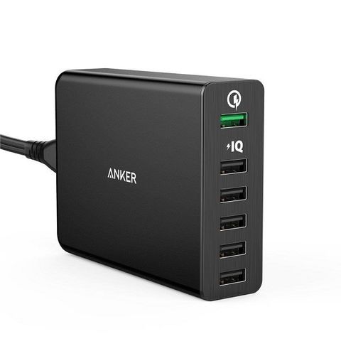 Sạc Anker 6 Cổng, 60w, Quick Charge 3.0 - Powerport