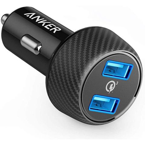 Sạc Ô Tô Anker 2 Cổng 39w, Quick Charge 3.0 - Powerdrive Speed 2