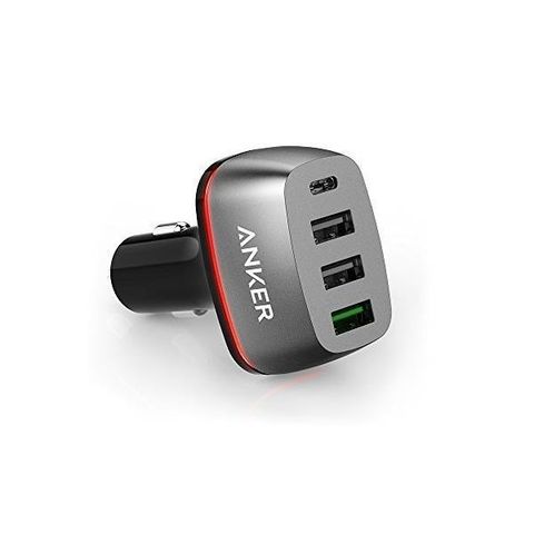 Sạc Ô Tô Anker 4 Cổng,1 Cổng Usb-c, 1 Cổng Qc 3.0 Và 2 Cổng Poweriq