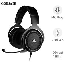  Tai nghe chụp tai Gaming Corsair HS50 PRO Stereo Carbon Đen 