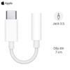Cáp chuyển đổi Type-C sang 3.5mm Apple MU7E2 Trắng