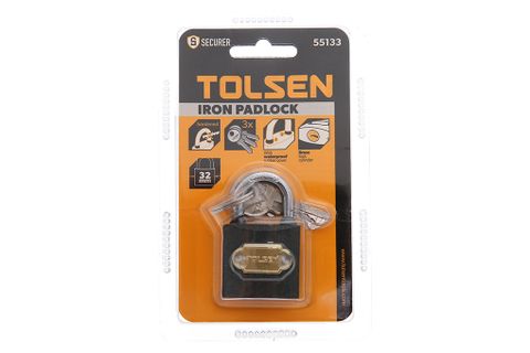 Ổ KHÓA SẮT ĐEN 32mm TOLSEN 55133