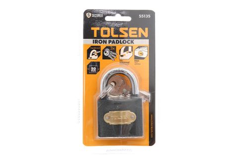 Ổ KHÓA SẮT ĐEN 50mm TOLSEN 55135