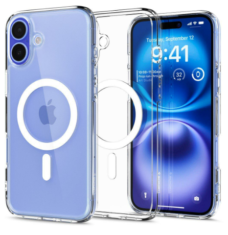 Ốp lưng Spigen crystal Hybrid MagFit iPhone 16 Series 2024 White