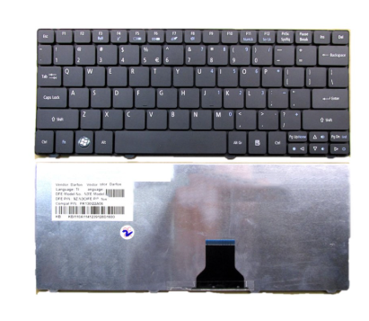 Bàn phím dùng cho laptop Acer One 751 đen