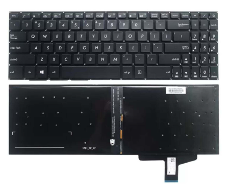 Bàn phím dùng cho laptop Asus M580 N580 FX570 F570U NX580V NX580VD đen LED