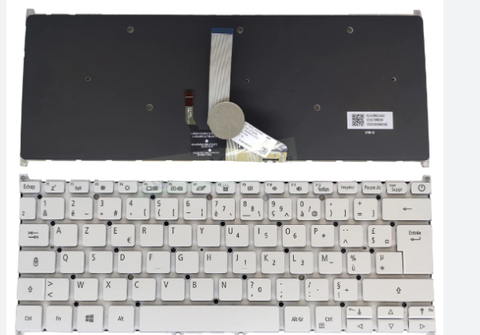 Bàn phím dùng cho laptop Acer SF514-52 SF314-42 trắng LED