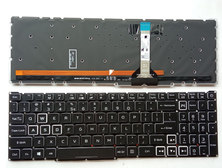 Bàn phím dùng cho laptop Acer AN515-57 LED trắng ZIN