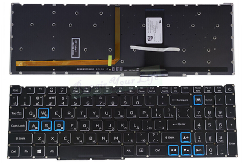 Bàn phím dùng cho laptop Acer AN515-54 AN515-55 LED xanh