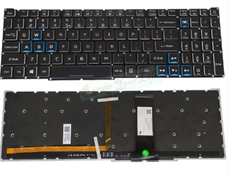 Bàn phím dùng cho laptop Acer AN515-55 AN515-54 PH315-52 LED 7 màu Zin