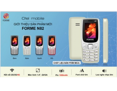 Điện thoại FORME N82 4G Xám