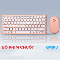  Bộ phím chuột không dây Forder KM810 (Hồng) 