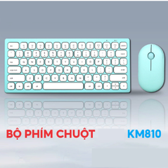  Bộ phím chuột không dây Forder KM810 (Xanh) 