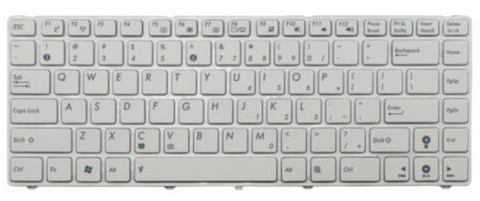 Bàn phím dùng cho laptop Asus K42 K43 trắng