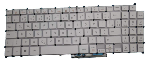 Bàn phím dùng cho laptop LG 15Z970 trắng