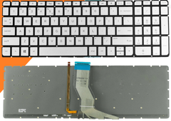  Bàn phím dùng cho laptop HP 15AB 15AU bạc LED 