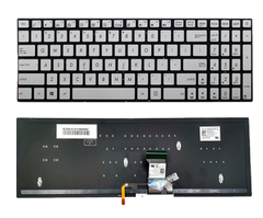  Bàn phím dùng cho laptop Asus UX501 bạc có nút nguồn 