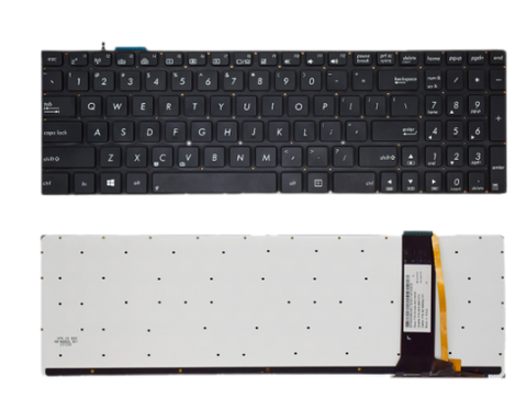 Bàn phím dùng cho laptop Asus N56 Q550 N550 đen LED