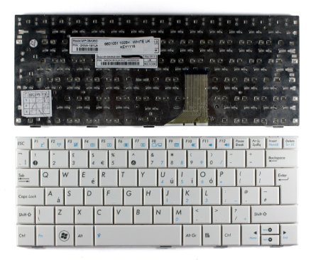 Bàn phím dùng cho laptop Asus 1015 trắng