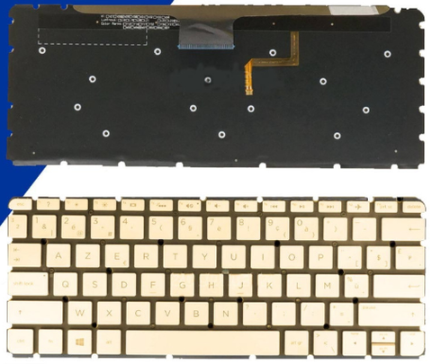 Bàn phím dùng cho laptop HP 13AH 13AN vàng LED Zin