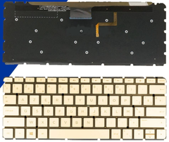  Bàn phím dùng cho laptop HP 13AH 13AN vàng LED Zin 