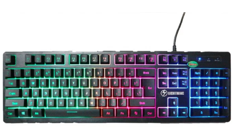 Bàn Phím Giả Cơ Lightning AD 7700 Led RGB Rainbow
