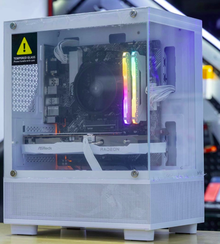 PC Gaming Esports R5SP-6600 WHITE ( R5-4650G, RX 6600 8GB, RAM 16GB, SSD 500GB, 650W, WIN11 )