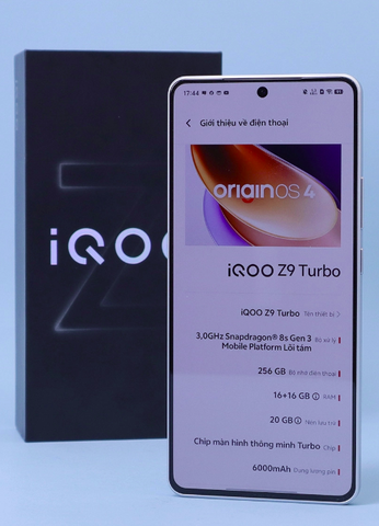 Điện thoại Vivo iQOO Z9 Turbo 5G (Snapdragon 8s Gen 3 - Pin 6000mAh)