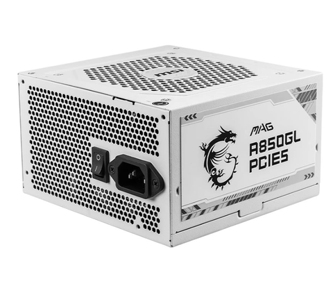 Nguồn máy tính MSI MAG A850GL PCIE5 WHITE 850W 80 Plus Gold MAG-A850GL-PCIE5-WHITE