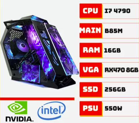 PC GAMING i7 4790 RX470 8GB | RAM 16GB | SSD 256GB – TGPCGM008