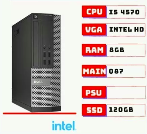 Máy bộ DELL 7020SFF i5 4570 | RAM 8GB | SSD 120GB – TGPCDB004