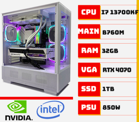PC GAMING I7 13700KF RTX 4070 | RAM 32GB | SSD 1TB – TGPCGMN031