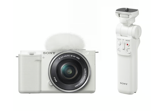 Sony ZV-E10 Kit + Báng tay cầm Sony GP-VPT2BT Trắng
