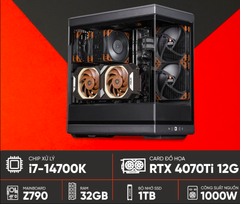  PC ASUS ProArt (i7-14700K, RTX 4070 Ti OC 12G, Ram 32GB, SSD 1TB, 1000W) 
