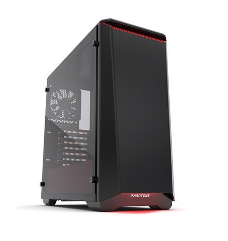 Case Phanteks Eclipse P400s Tempered Glass - Black / Red