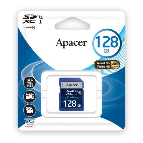 Apacer Microsdxc/Sdhc Uhs-I U1 Class 10 (R85 Mb/S) 128Gb